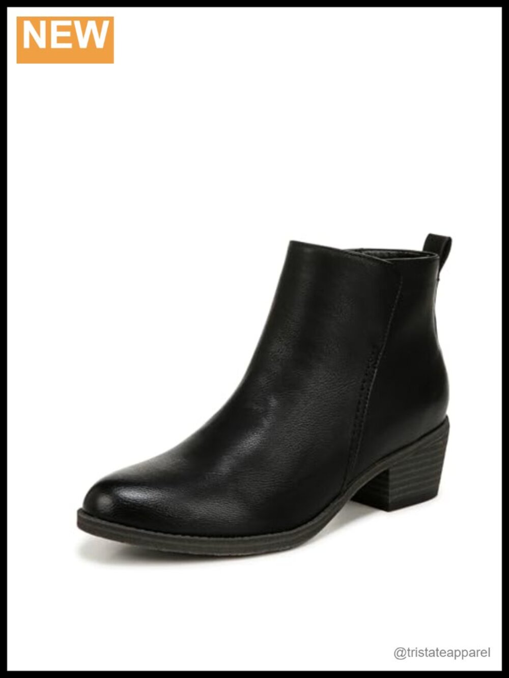 Naturalizer Zaylee Ankle Bootie Chelsea Zip Block Heel Premium Fit Synthetic PU
